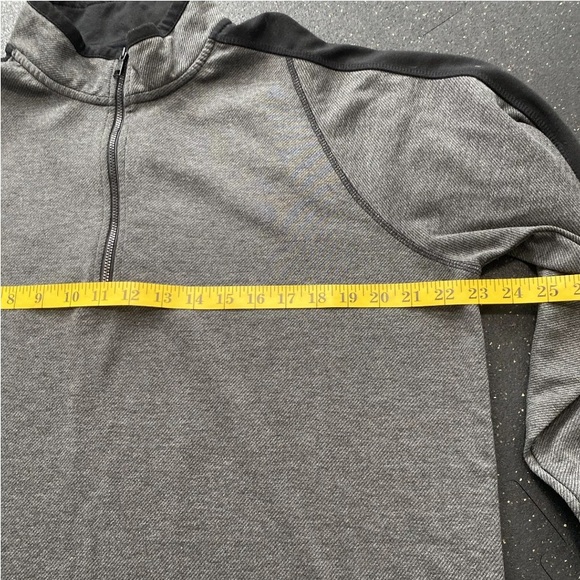 Hawke & Co Shirts Men's Large Grey 1/4 Zip Long Sleeve Pullover Golf Jacket - Picture 8 of 9
